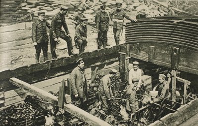 Deposito di bottino tedesco in Belgio, 1914-19 da English Photographer